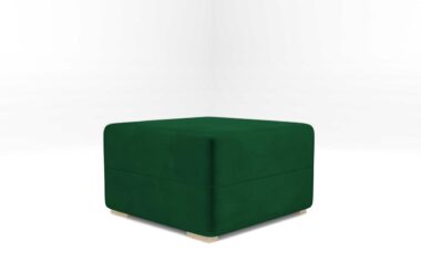 Pufa Sofia butelkowa zieleń welur