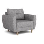 Fotel Manstad jasnoszara plecionka