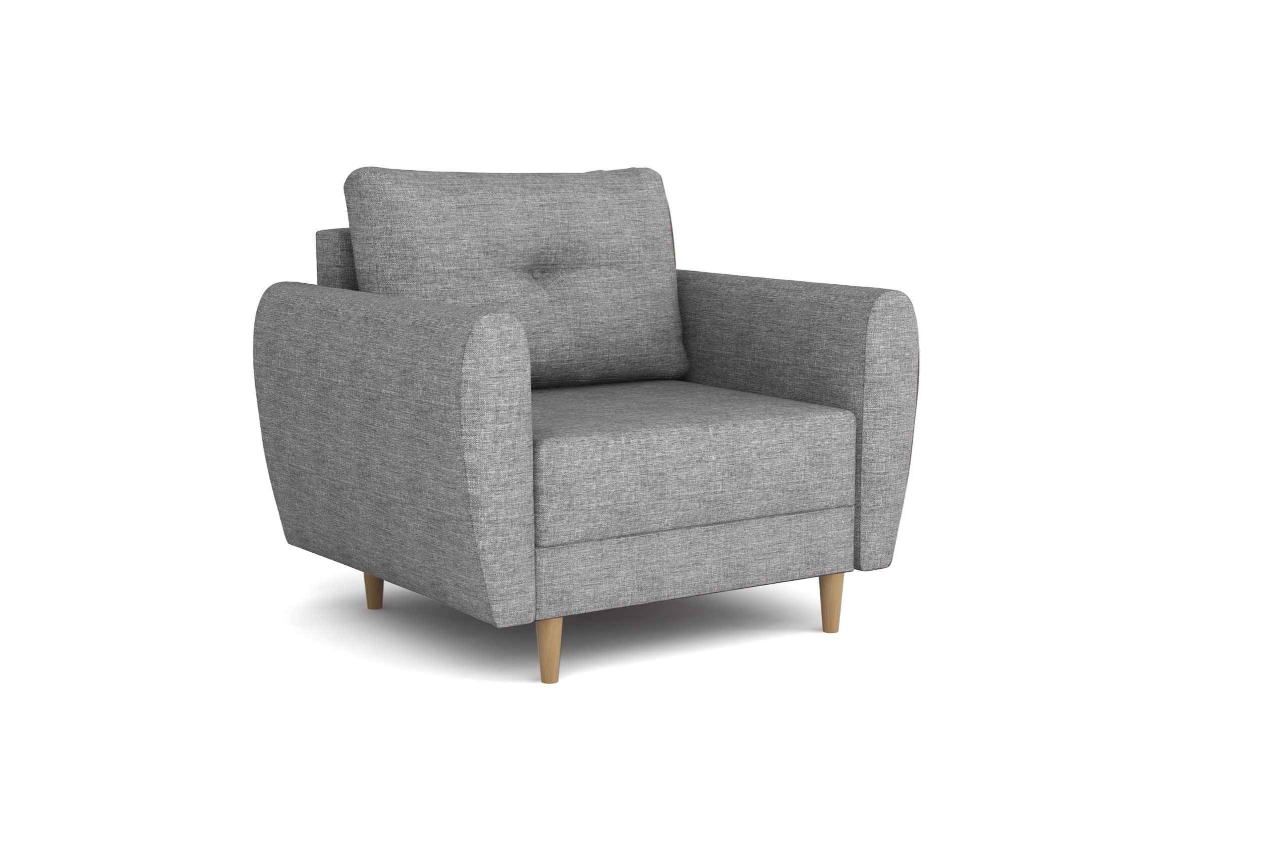 Fotel Manstad jasnoszara plecionka