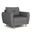 Fotel Manstad szara plecionka