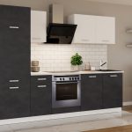 Stylowe meble kuchenne Toni w kolorze biały + matera, idealne do mieszkania