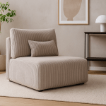 Fotel Modulo kremowy sztruks