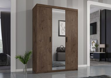 Szafa Elena 133 cm z lustrem dąb lefkas