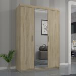 Szafa Elena 133 cm z lustrem dąb sonoma