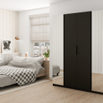 Szafa Kaja 200 cm z lustrami czarny mat