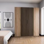 Szafa Kaja 200 cm dąb evoke z lamelami