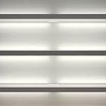 Oświetlenie LED 6 pkt białe do szklanych półek meblościanek i komód.