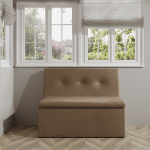 Ławka tapicerowana London 80×55 ze schowkiem jasnobrązowy welur