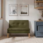 Ławka tapicerowana Paris 100x55 ze schowkiem oliwkowy welur