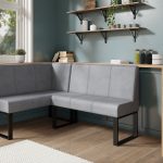 Narożnik kuchenny Berlin 140x200 szary welur