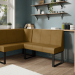 Narożnik kuchenny Berlin 140x200 musztardowy welur