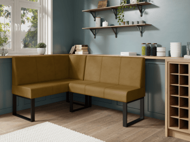 Narożnik kuchenny Berlin 140x200 musztardowy welur