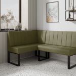 Narożnik kuchenny Madryt 140x160 oliwkowy welur