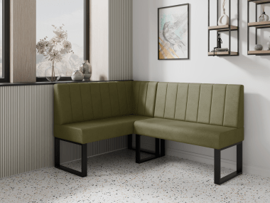 Narożnik kuchenny Madryt 140x160 oliwkowy welur