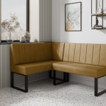 Narożnik kuchenny Madryt 140x200 musztardowy welur