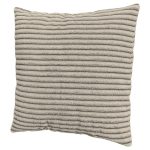 Modna poduszka w tkaninie sztruks beżowa na zamek 40x40