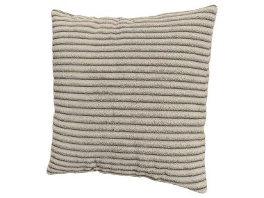 Modna poduszka w tkaninie sztruks beżowa na zamek 40x40