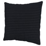 Modna poduszka w tkaninie sztruks czarna na zamek 40x40