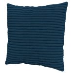 Modna poduszka w tkaninie sztruks granatowa zapinana na zamek 40x40