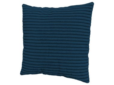 Modna poduszka w tkaninie sztruks granatowa zapinana na zamek 40x40