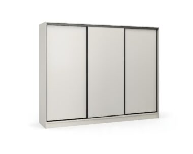 Szafa przesuwna Kashi 250 cm z szufladami kaszmir