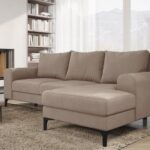 Narożnik z funkcją spania Instra prawy L-kształtny z pojemnikiem na pościel beżowy welur