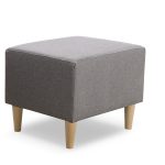 Pufa Uszak szara plecionka