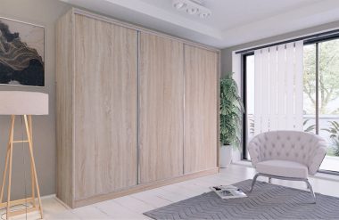 Szafa przesuwna 270 cm dąb sonoma