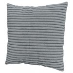 Modna poduszka w tkaninie sztruks szara zapinana na zamek 40x40