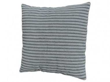 Modna poduszka w tkaninie sztruks szara zapinana na zamek 40x40