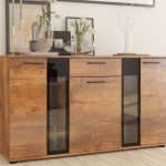 Komoda Salsa trzydrzwiowa z szufladą dąb lefkas