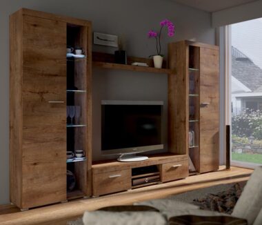 Pojemna meblościanka Rumba XL dąb lefkas