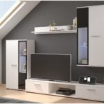 Nowoczesna meblościanka Salsa Biała