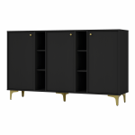 Komoda Tokyo trzydrzwiowa czarny grafit