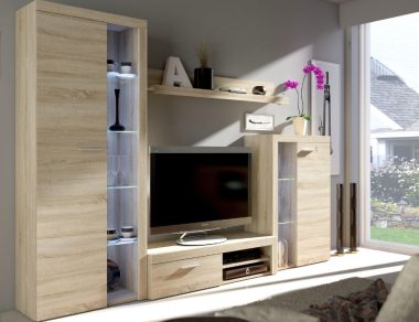 Nowoczesna meblościanka Rumba sonoma