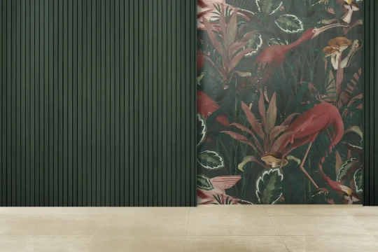 Butelkowa zieleń we wnętrzach z czym łączyć