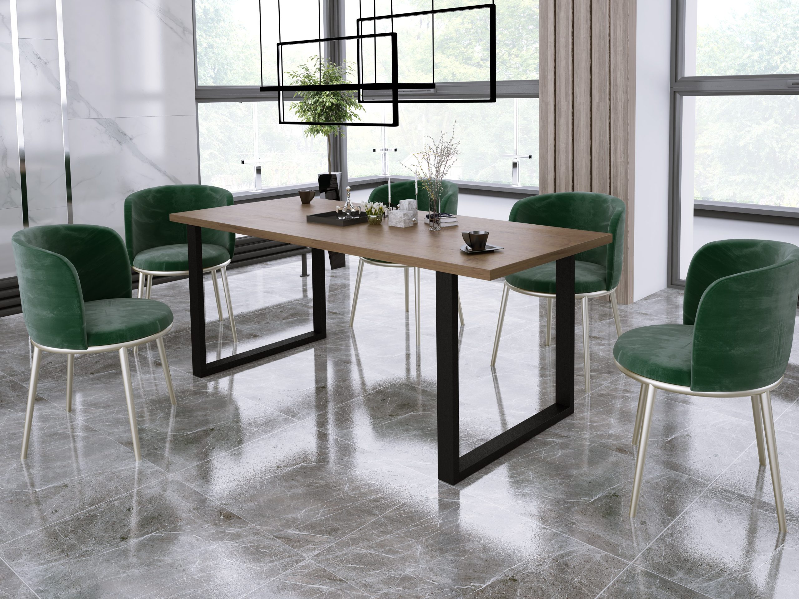 Stół Imperial 185x67 dąb lancelot