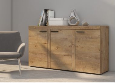 Komoda Rumba trzydrzwiowa dąb lefkas