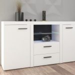 Komoda Rumba dwudrzwiowa z szufladami biała