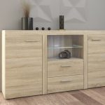 Komoda Rumba dwudrzwiowa z szufladami dąb sonoma