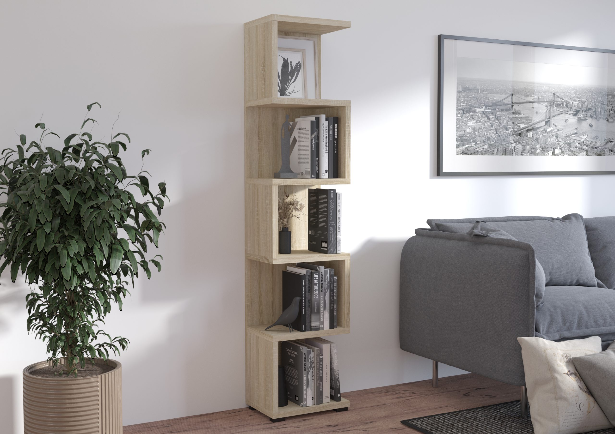 Regał MORE 01 dąb sonoma