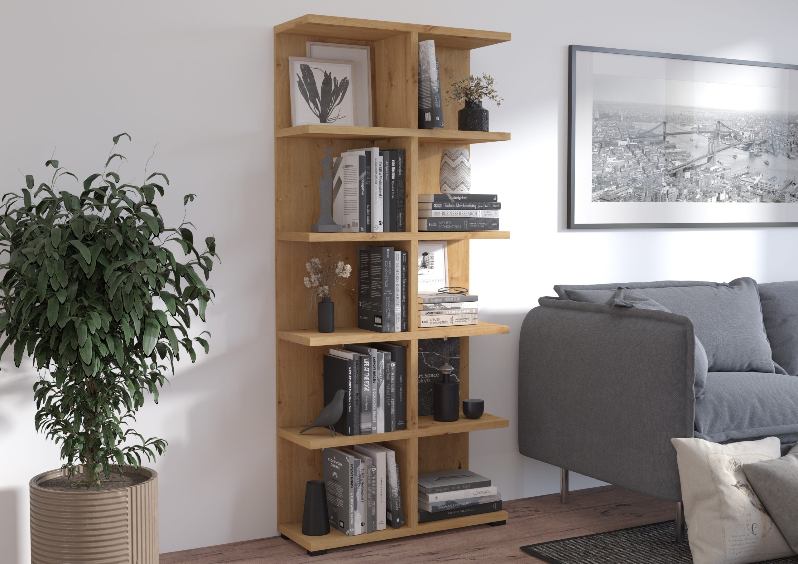 Regał MORE 05 dąb artisan