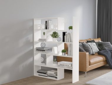 Regał KAROL 138 cm biały mat