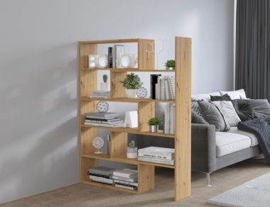 Regał KAROL 138 cm dąb artisan