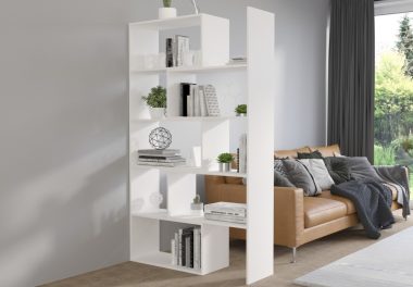 Regał KAROL 188 cm biały mat