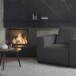 Fotel Lambi ciemnoszary boucle