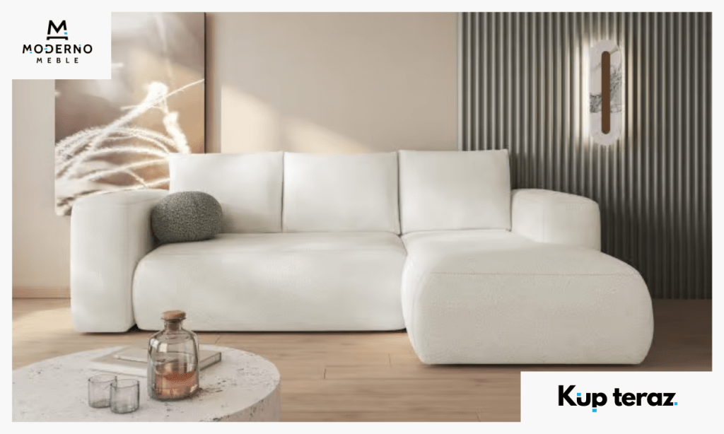 4. Prawostronny narożnik z funkcją spania Lambi z pojemnikiem na pościel