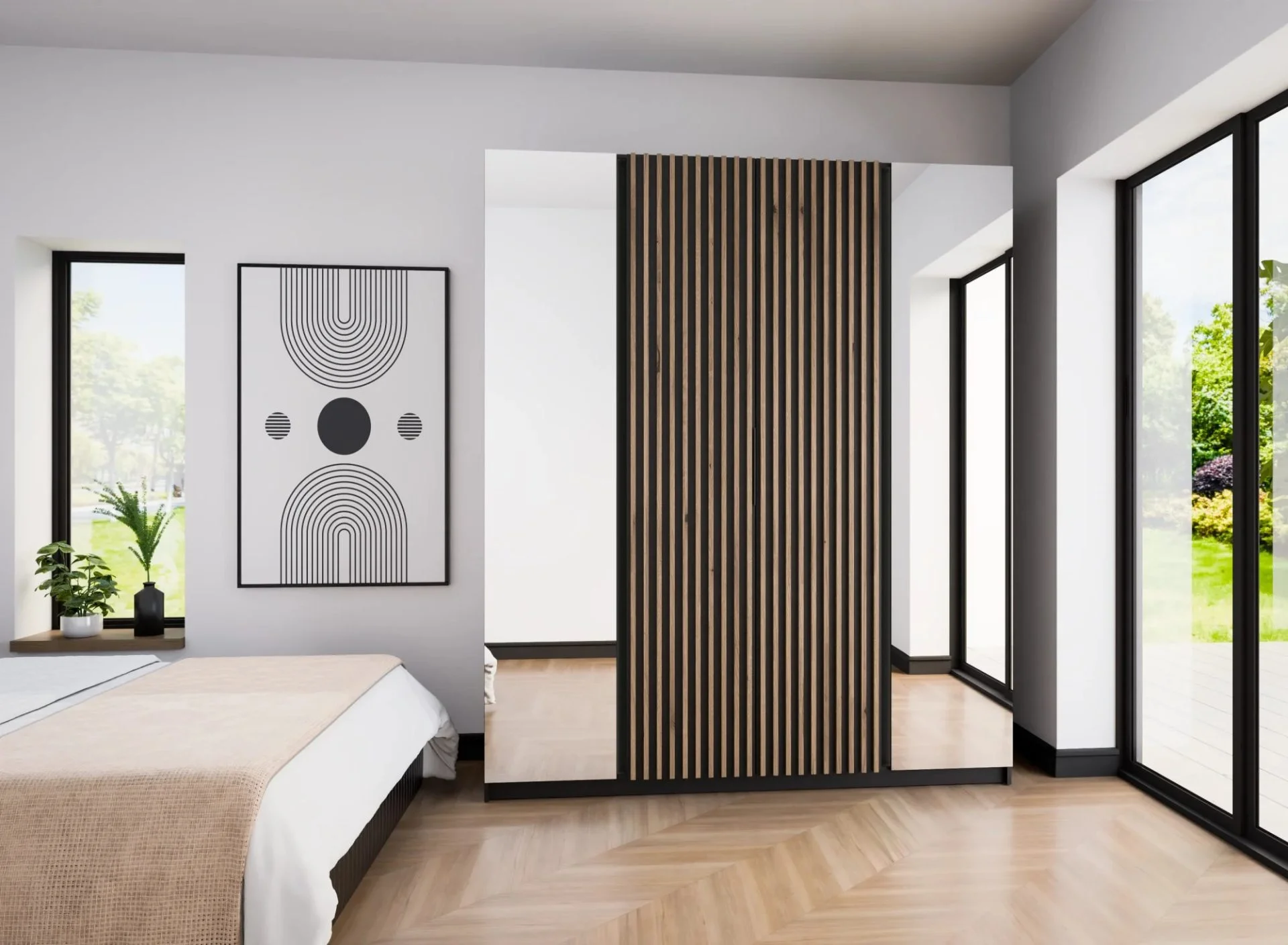 Aranżacja małej sypialni z szafą