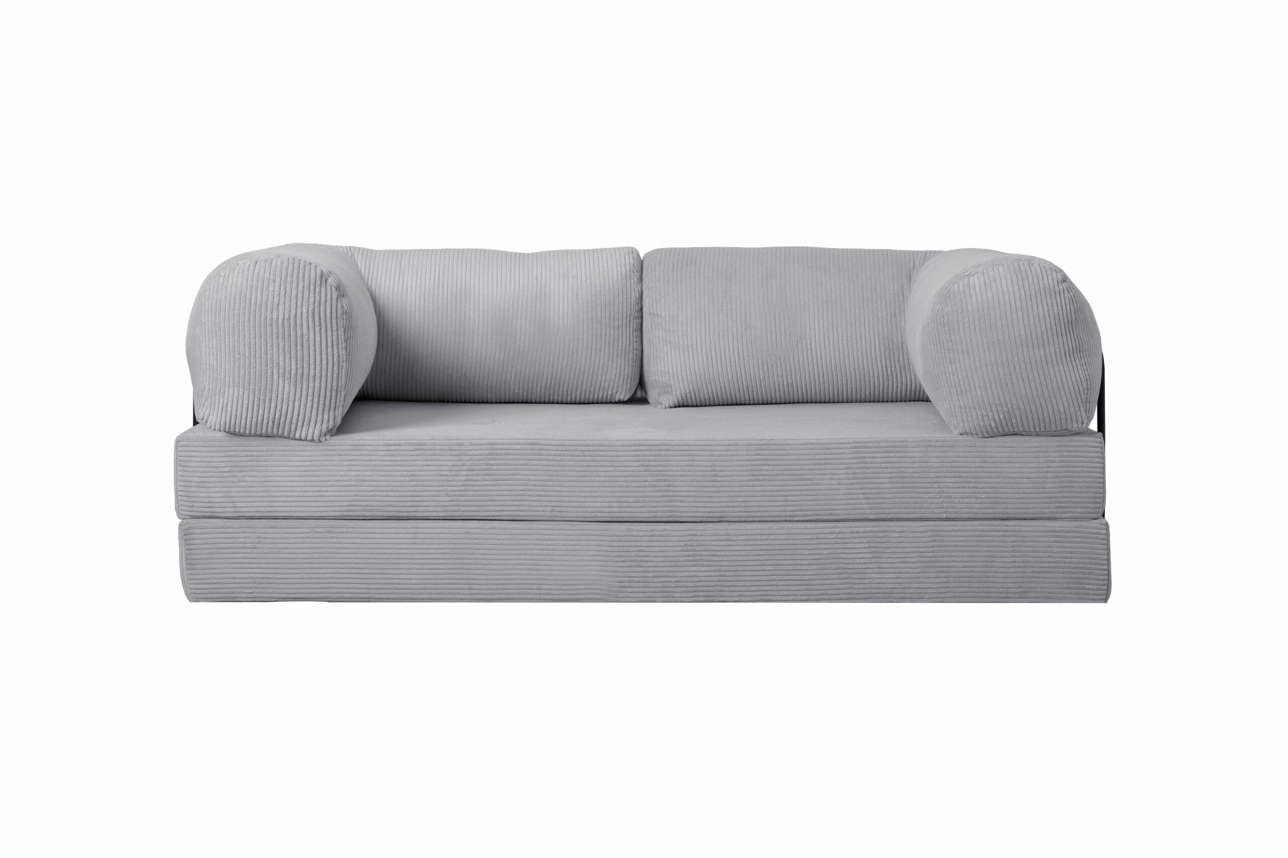 Kanapa piankowa Foamy z funkcją spania szary sztruks