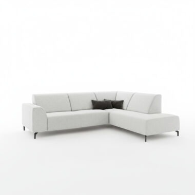 Narożnik Eternis prawy L-kształtny kremowy szenil